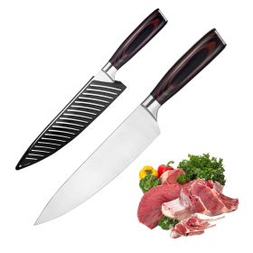 Kegani Japanese Chef Knife 8 Inch - Chefs Knife High Carbon Stainless Steel Knife Kitchen Cooking Knife - Rosewood FullTang Sharp Knife With Shea