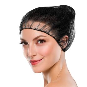 Disposable Hair Net 18", Pack of 100 Bouffant Caps Disposable with Stretchy Band, Thin Nylon Bouffant Hair Nets