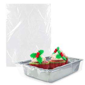 Steam Table Pan Liners with Twist Tie 18 x 14 for 1/3 and 1/4 Size Pack of 250 Pans Disposable Polyethylene Pan Liners 18x14 Poly Bun Pan Covers