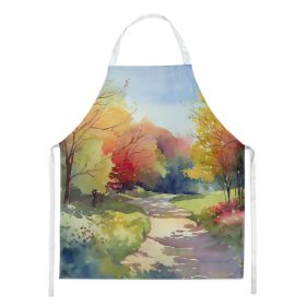 North Carolina Dogwoods in Watercolor Apron Cooking Kitchen Server Baking Crafts Gardening for Adult Women Men, Unisex, Large, Multicolor