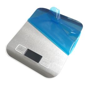 LCD Display 10kg/1g Multi-function Digital Food Kitchen Scale Stainless Steel Weighing Food Scale Cooking Tools Balance (Color: 10kg-silver, Ships From: China)