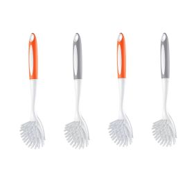 Dish Cleaning Brushes with Curved Bristles for Pots/Pans/Sink (Color: As pic show, Type: Kitchen Gadget)